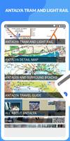 Antalya Airport Tram and Rail Map offline Affiche