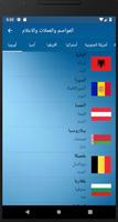 عواصم وعملات واعلام العالم الملصق