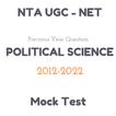 POLITICAL SCIENCE - NET Paper