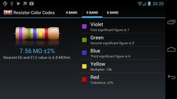 Resistor Color Codes captura de pantalla 1