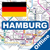 HAMBURG U/S/A/R/BUS HVV MAP