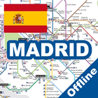 Madrid Metro Map Guide Offline icône