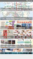 Osaka Metro Train Tour Map Affiche