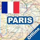 PARIS METRO TRAM BUS GUIDE MAP ikon