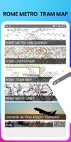 Rome Metro - Map & Route Offli Affiche