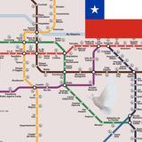 Santiago Metro Train Bus Map