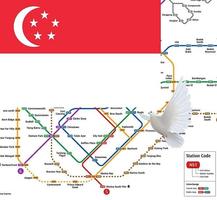 Singapore MRT and LRT FREE (Of Poster