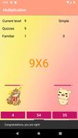 Multiplication: challenge with small game پوسٹر