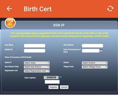 Birth Certificate Online : जन्म प्रमाण पत्र capture d'écran 2