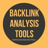 18 Backlink analysis tools poster