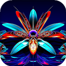 Glowing Flowers Live Wallpaper (Backgrounds)-APK