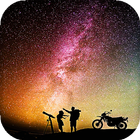 Starry Sky Live Wallpaper أيقونة