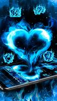 Blue Fire Heart Theme penulis hantaran