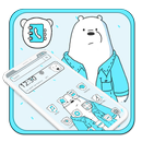Blue Ice Bear Love Cartoon Theme APK