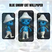 Blue Smurf Cat Wallpaper screenshot 1