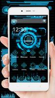 Blue Science Technology Theme الملصق