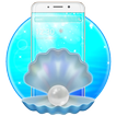 Blue pearl shell theme