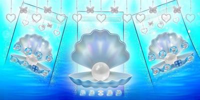 Blue pearl shell theme screenshot 3