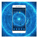 Thème Blue Silver Tech Circle APK