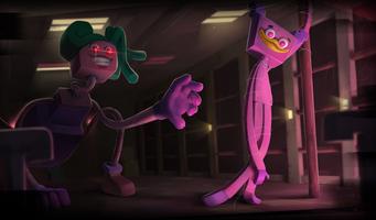 blue monster horror game Ch.2 screenshot 2