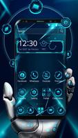 Blue Technology Science Theme poster