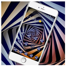 Blue Three Dimensional Swirl Theme APK