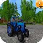Bleu Tractor - Farming Simulator Toy 3D آئیکن