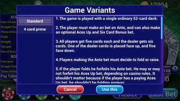 Poker Four Card capture d'écran 2