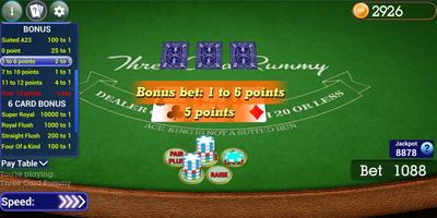 Vegas Three Card Rummy capture d'écran 2