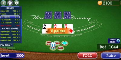 Vegas Three Card Rummy capture d'écran 3