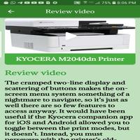 Kyocera M2040dn Printer help capture d'écran 1