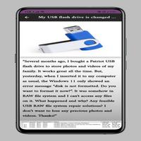 USB Drive Format Repair help تصوير الشاشة 1