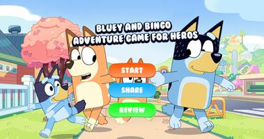 Bluey & Bingo Game family Run الملصق