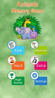 Animals Memory Match Game постер