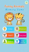 Funny Animals Memory Game پوسٹر