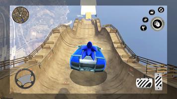 Blue Hedgehog Run Drive Race پوسٹر