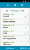 Grocery List स्क्रीनशॉट 1
