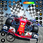 Course automobile de Formule icône