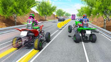 क्वाड रेसिंग ट्रैफिक राइडर गेम स्क्रीनशॉट 1
