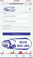 Blue Bus Line Affiche