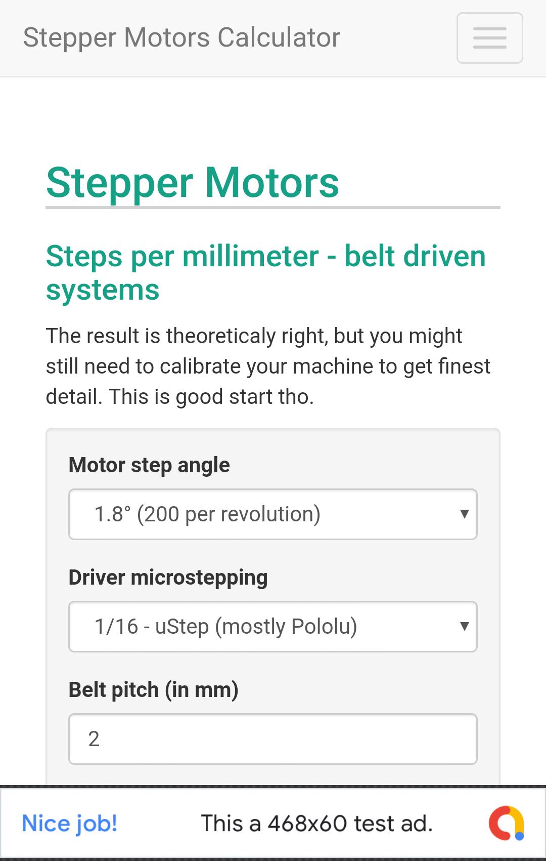 Stepper Motors Calculator APK for Android Download