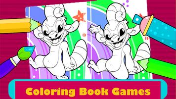 Blue Koala : Coloring Book poster