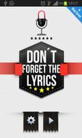 Don't Forget the Lyrics 2014 poster