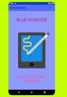 Blue drawing tablet Affiche