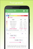 Calcul d'IMC capture d'écran 2