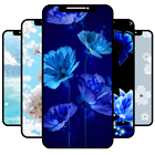 Blue Flower Wallpaper HD ikona