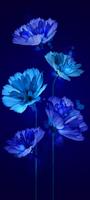 Blue Flower Wallpaper HD Screenshot 2