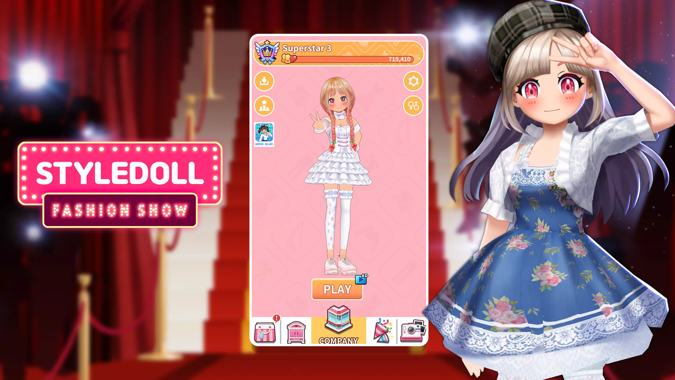 🔥 Download Styledoll Fashion Show 3D Avatar maker 01.00.05  [unlocked/Adfree] APK MOD. Hosting fashion shows in a colorful dress-up  game 