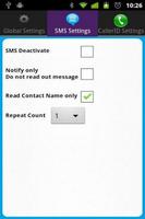 Talking Caller ID & SMS free screenshot 1