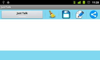 Just Talk - Text to Speech . Read news & blogs постер